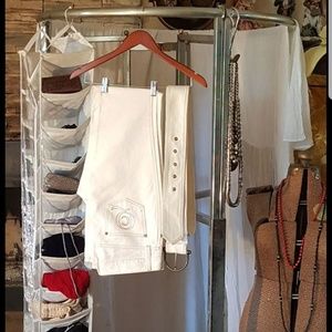 Vintage Alexander McQueen cotton jean & long belt